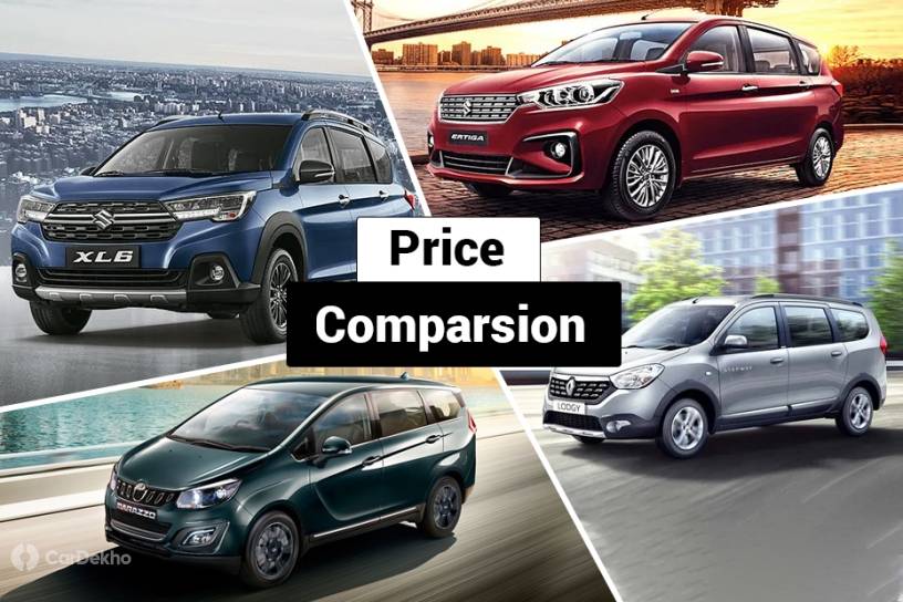 Maruti XL6 vs Maruti Ertiga vs Mahindra Marazzo vs Renault Lodgy: What Do The Prices Say?