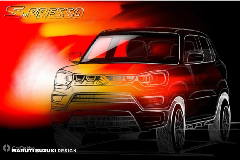 Maruti S-Presso Official Sketch Revealed; Launch On September 30