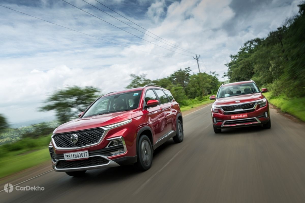 MG Hector and Kia Seltos MG Hector and Kia Seltos