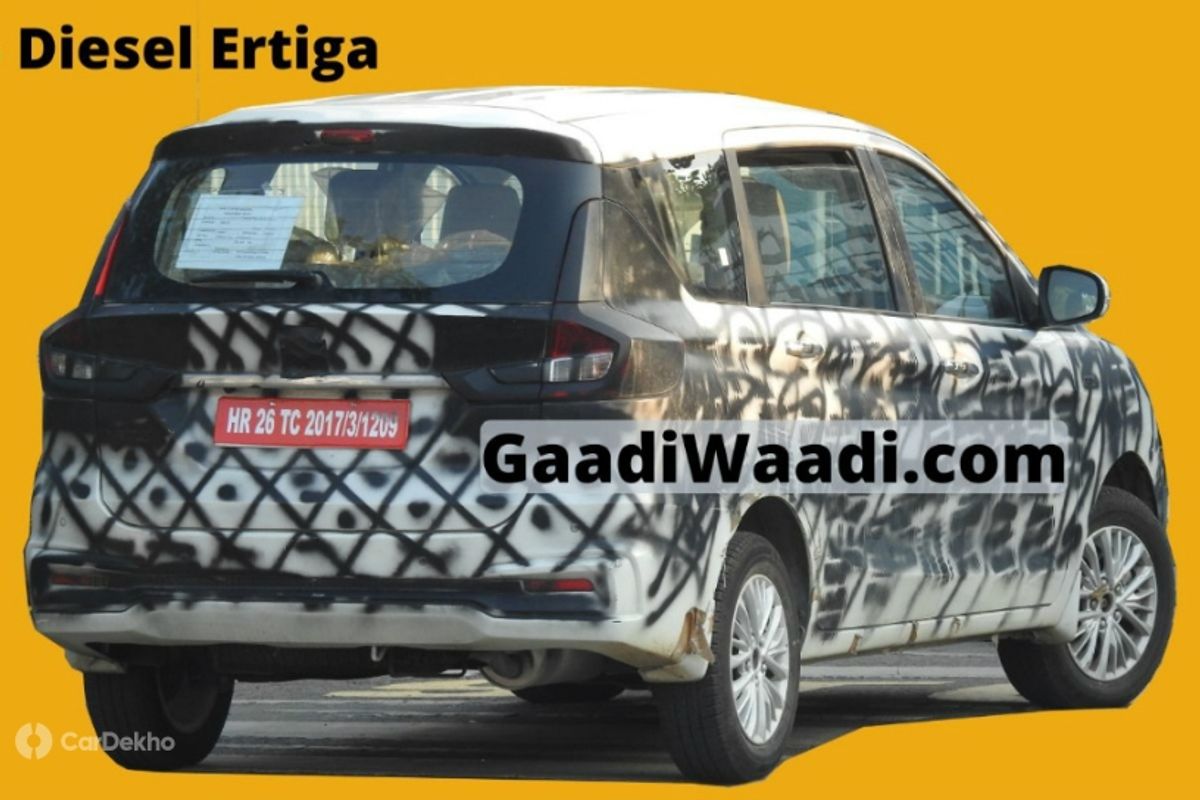 Maruti Suzuki Ertiga BS6 Diesel Spied Testing