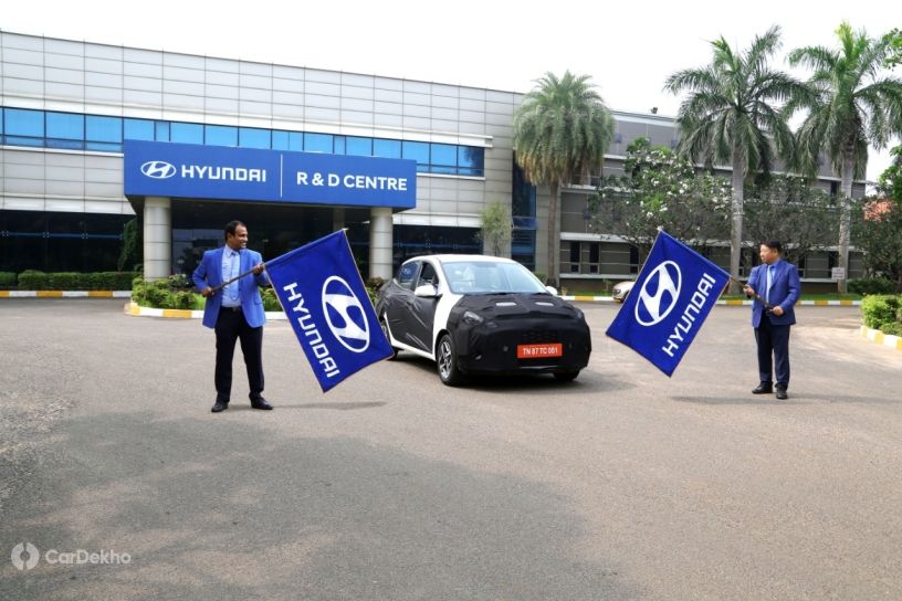 Hyundai Aura Flagged Off For Testing. Hereâs What It Looks Like