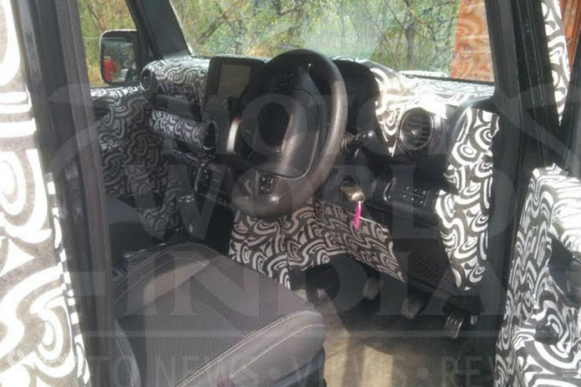 Production-ready 2020 Mahindra Thar Spied Inside Out. To Get Touchscreen Infotainment System