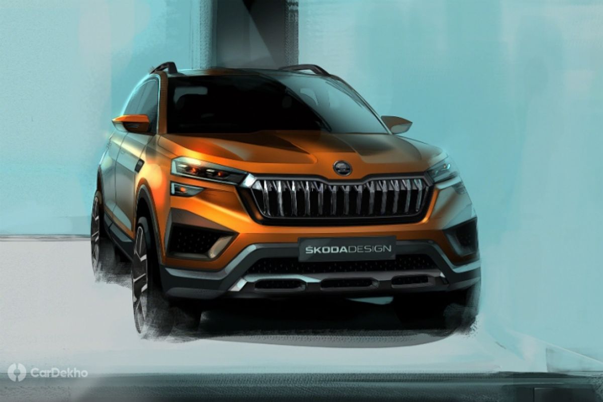 New Skoda Vision IN Sketches Tease Exterior Of Kia Seltos Rival