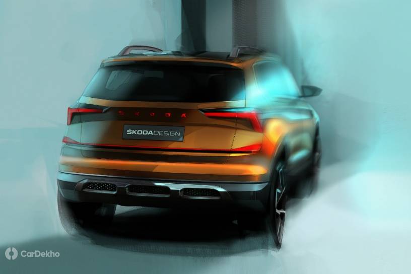 New Skoda Vision IN Sketches Tease Exterior Of Kia Seltos Rival