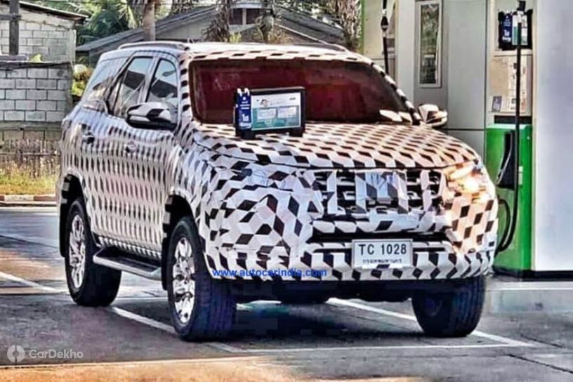 Toyota Fortuner Facelift Spied. Likely To Launch In 2020