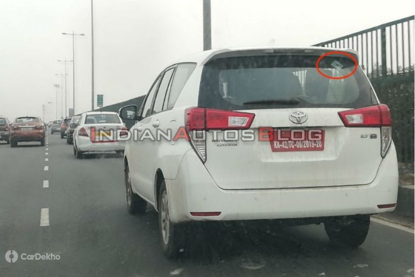 Toyota Innova Crysta CNG Spotted For The First Time