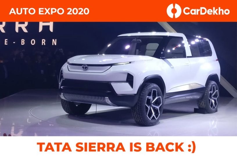Tata Revives Iconic Sierra Nameplate With A New Electric Concept!!