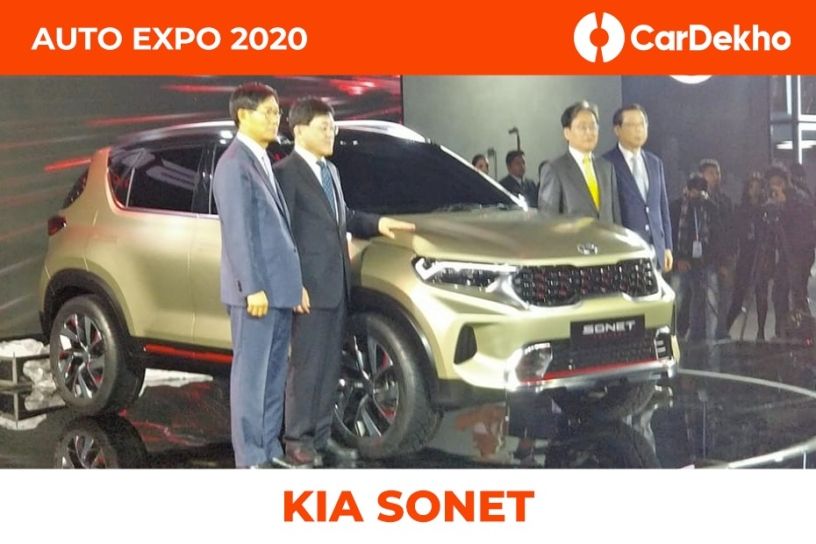 Kia Sonet Revealed At Auto Expo 2020; Will Rival Maruti Vitara Brezza, Hyundai Venue