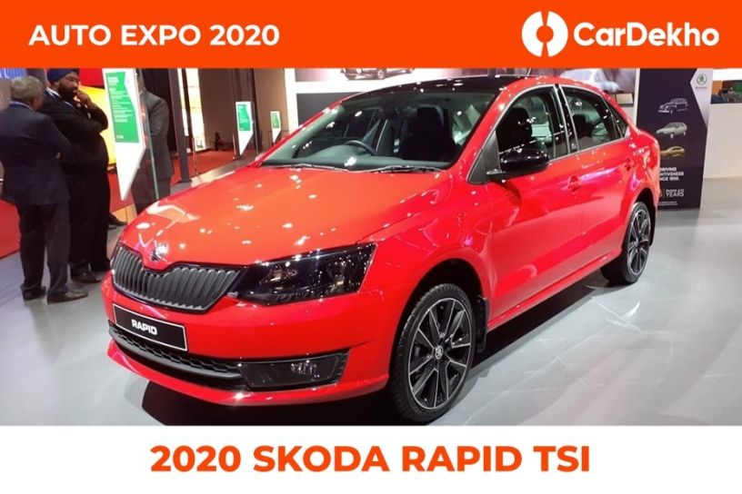 Skoda Reveals Petrol-Only Rapid At Auto Expo 2020