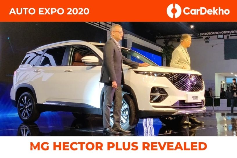 MG Hector 6-Seater Unveiled As Hector Plus At Auto Expo 2020