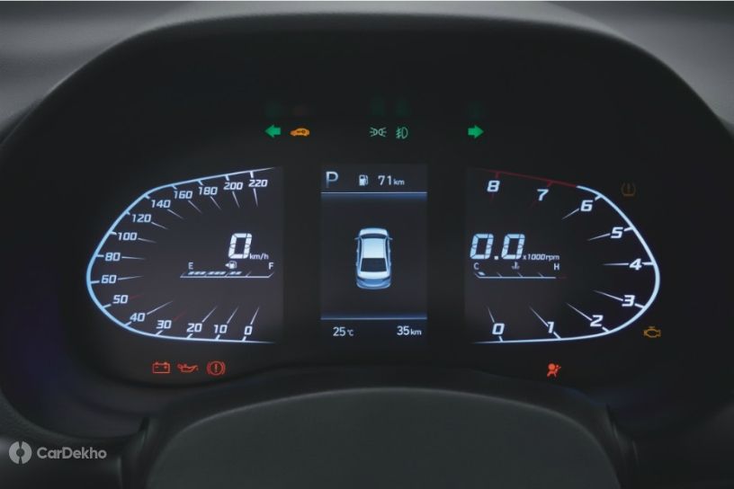 Hyundai Verna instrument cluster
