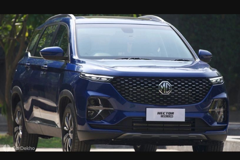 MG Hector Plus Teased In A New Colour Ahead Of Launch