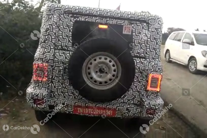 2020 Mahindra Thar Diesel Automatic Spied For The First Time!