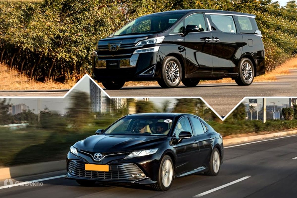 Toyota Vellfire and Camry