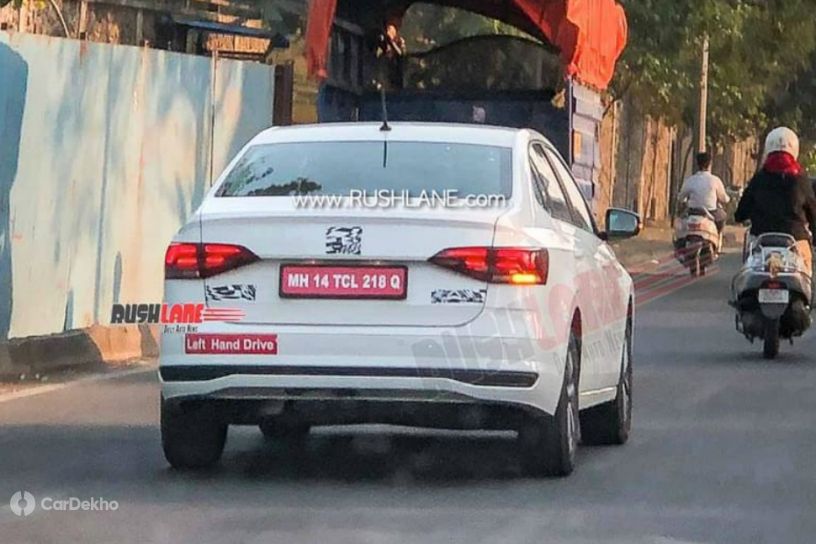Volkswagen Virtus Spied In India. Likely A Testing Model For Next-gen Vento