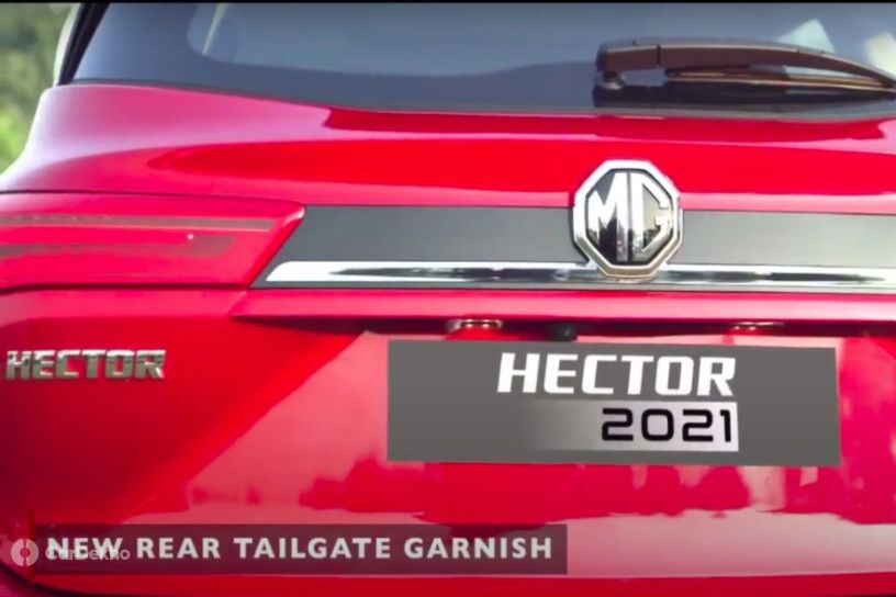 MG Hector Facelift 2021 Rear