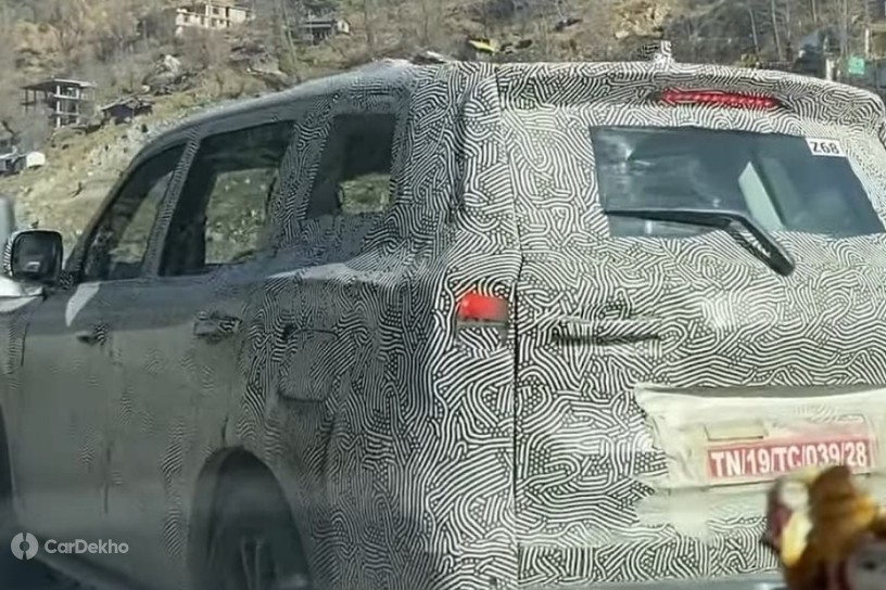 2021 Mahindra Scorpio Spied Testing With Sunroof
