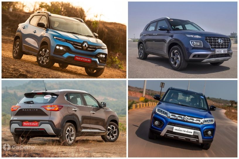 These Are The 7 Petrol-Automatic Sub-compact SUVs For Less Than Rs 10 Lakh