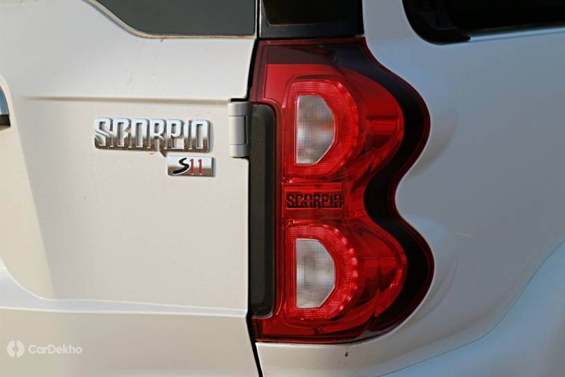 Existing Mahindra Scorpio's tail light