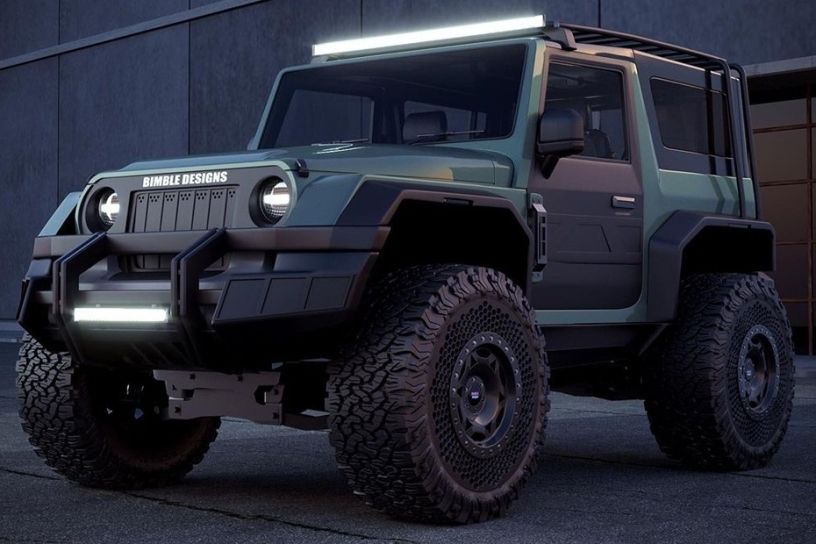 Electric Mahindra Thar Concept Render Makes Us Want An EV Version Of The Iconic 4x4 Soon