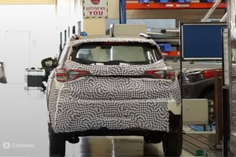 2023 Mahindra XUV300 EV New Spy Shots Reveal Its Bigger Rear Profile