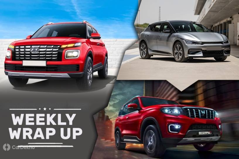 Car News That Mattered This Week: 2022 Hyundai Venue Revealed, Kia EV6 Launched, Mahindra XUV300 EV Details