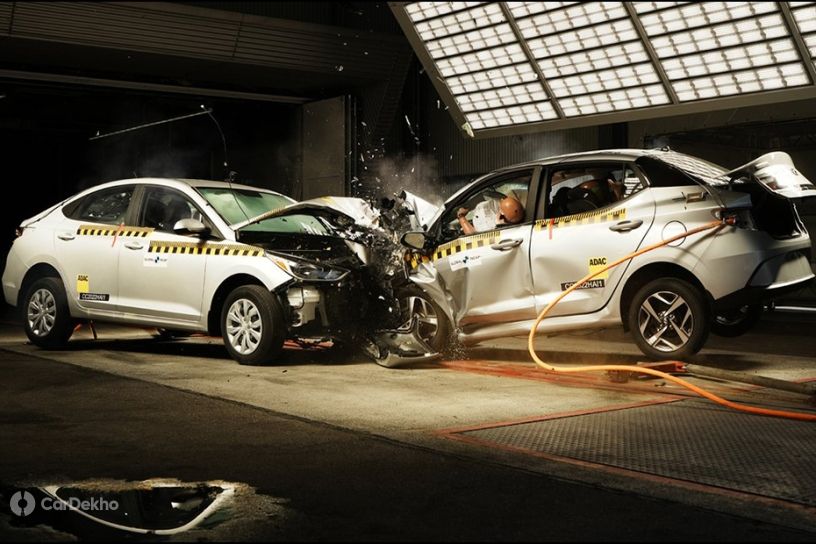 Hyundai Aura (Hecho en India) vs Verna (Hecho en México): la prueba de choque Car2Car muestra resultados impactantes