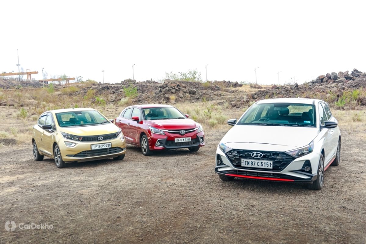 toyota glanza vs hyundai i20 n line vs tata altroz