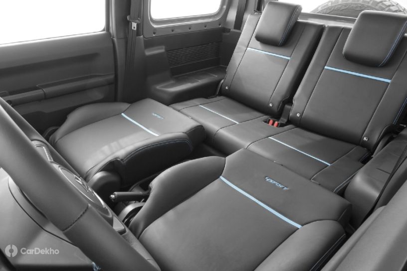 Suzuki Jimny 4Sport front seats folded down Suzuki Jimny 4Sport front seats folded down