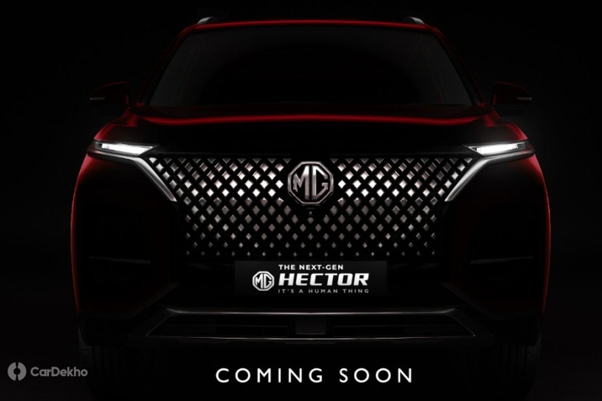 2022 MG Hector teased 2022 MG Hector teased
