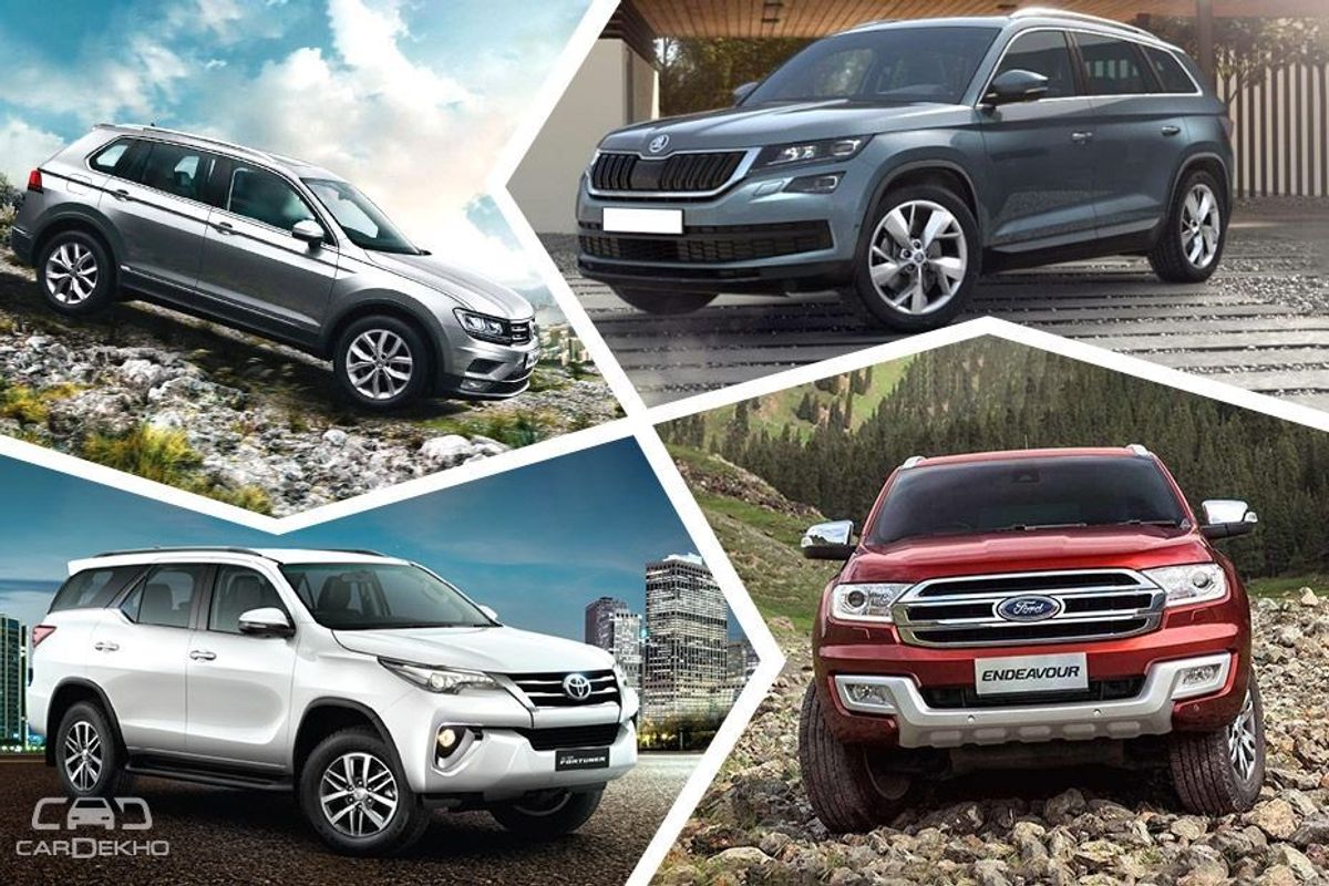 Nov 2017 Sales Comparison: Fortuner Vs Endeavour Vs Kodiaq Vs Tiguan&nbsp;