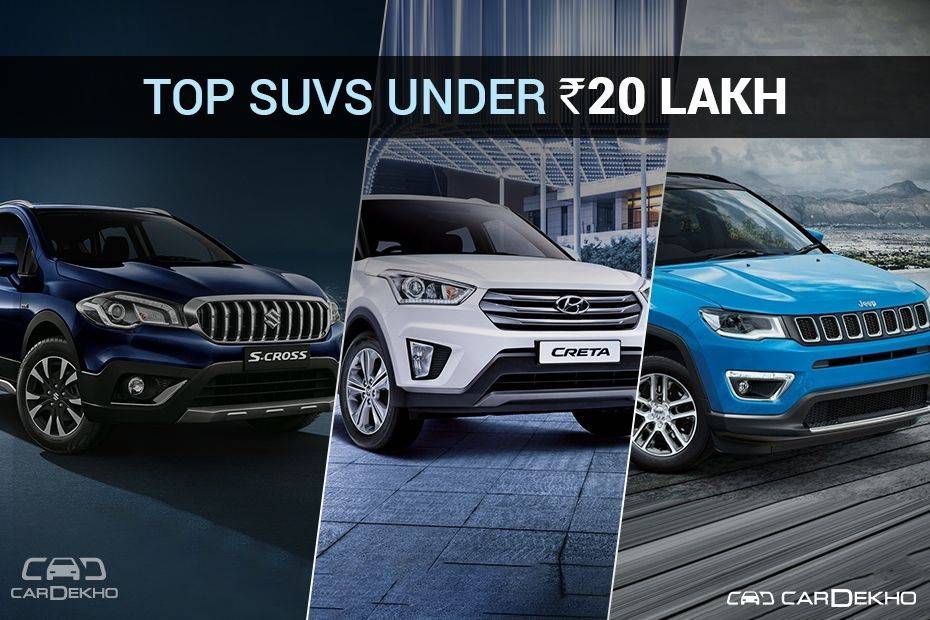 Top SUVs ?Under Rs 20 lakh 