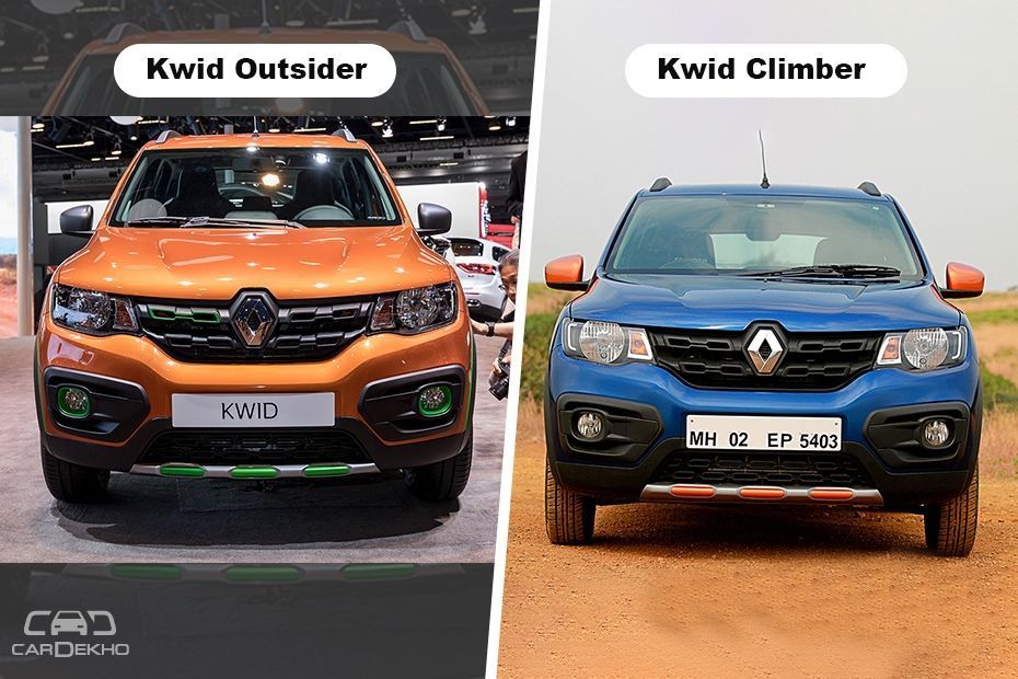 Renault Kwid Outsider vs Renault Kwid Climber - What’s Different?