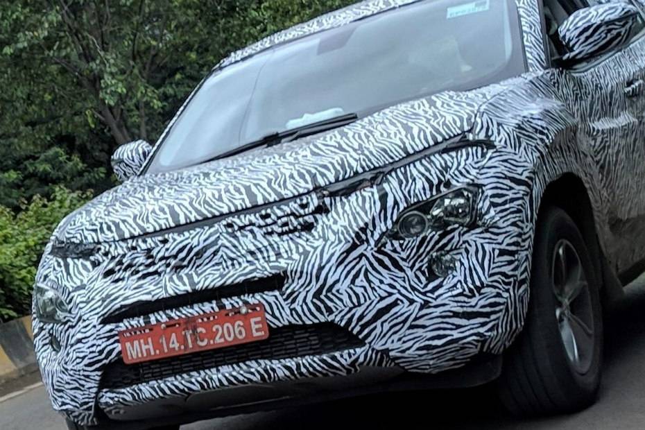 Tata Harrier Spied With Production Headlamps, Tail Lights For The First Time