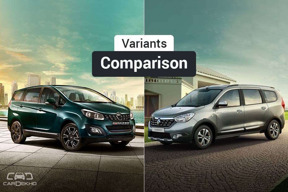 Mahindra Marazzo vs Renault Lodgy: Variants Comparison