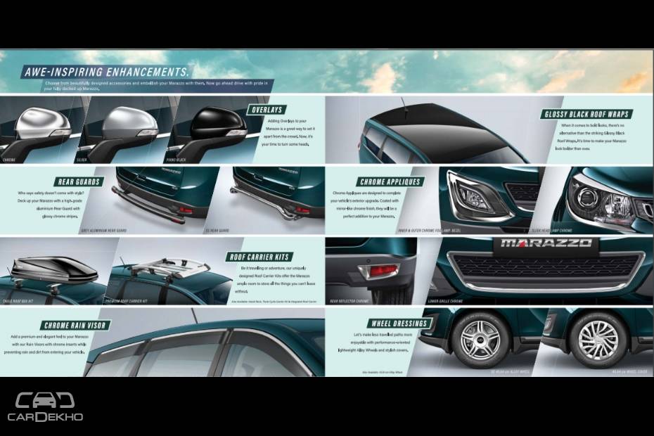 Mahindra Marazzo Accessories: Front Parking Sensors, Heads-up Display & More