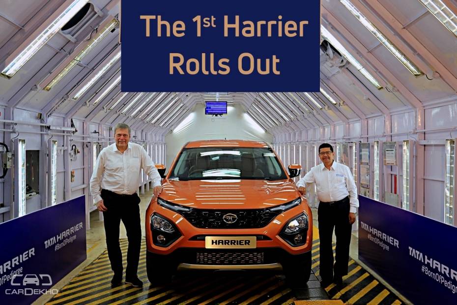 Tata Harrier Revealed In Production Guise; Gets No Sunroof