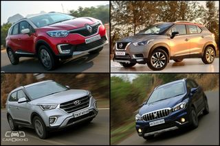 Nissan Kicks Vs Hyundai Creta Vs Maruti S-Cross Vs Renault Captur: Spec Comparison Nissan Kicks Vs Hyundai Creta Vs Maruti S-Cross Vs Renault Captur: Spec Comparison