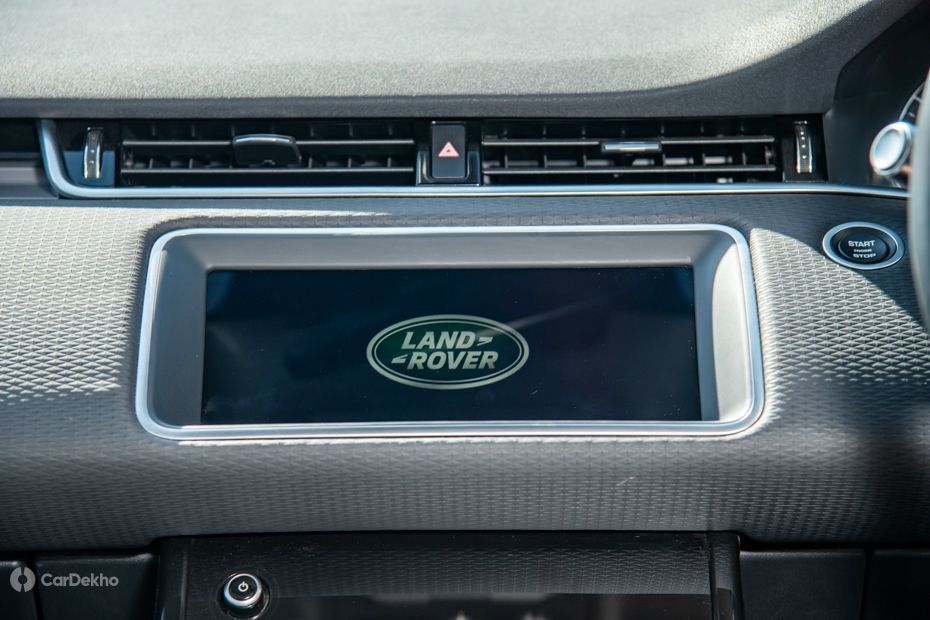 Range Rover Evoque touchscreen infotainment system