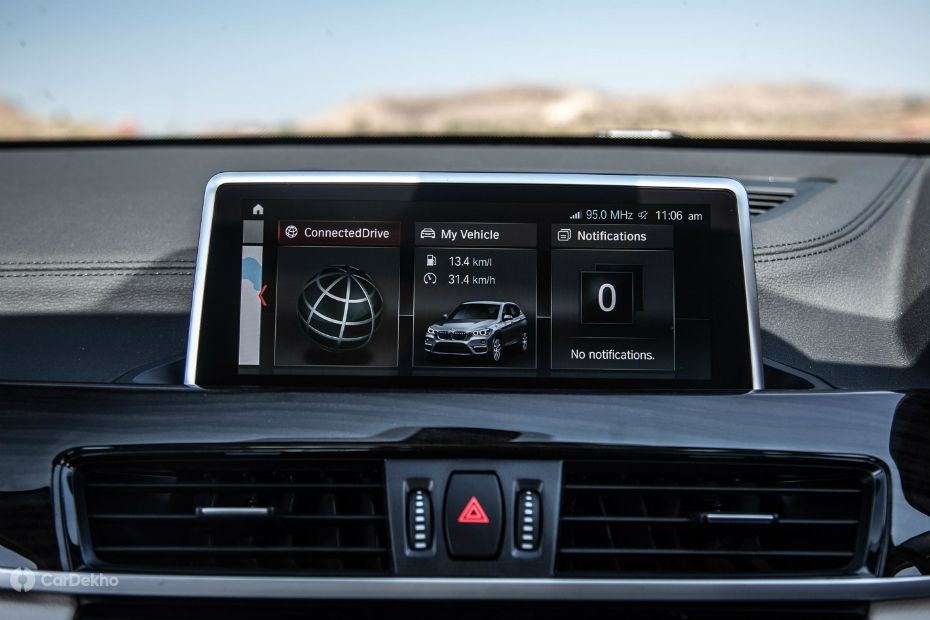 BMW X1 touchscreen infotainment system