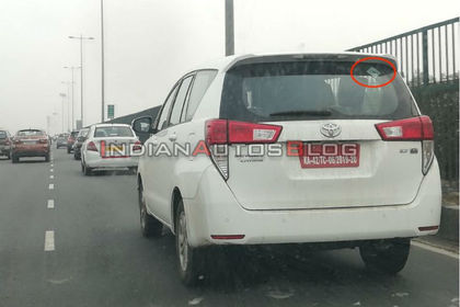 Toyota Innova Crysta Cng Spotted For The First Time Cardekho Com