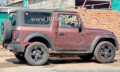 Mahindra Thar Spied Testing With A Removable Hard Top 