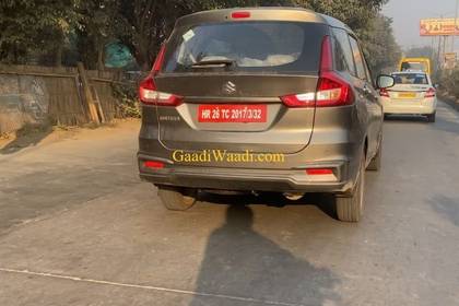 2022 Maruti Ertiga Spied Uncamouflaged; To Get Minor Cosmetic Upgrades And New Features