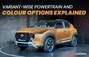 Nissan Magnite Facelift Variant-wise Powertrain and Colour Options Explained