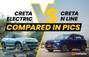 Hyundai Creta Electric vs Hyundai Creta N Line: Design Compa...