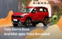 Tata Sierra Smart+, Pure & Adventure Variant-wise PRICES REVEALED! Tata Sierra Smart+, Pure & Adventure Variant-wise PRICES REVEALED!