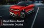 Maruti Brezza Facelift Accessories: Front Door Garnish, Whee...