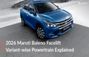 2026 Maruti Baleno Facelift Variant-wise Powertrain Options ...