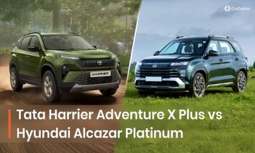 Tata Harrier Adventure X Plus vs Hyundai Alcazar Platinum: Specifications Compared