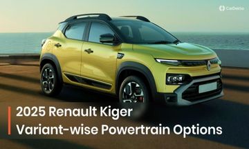 Renault Kiger Facelift Variant-wise Powertrain Option Detailed